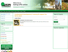 Tablet Screenshot of earlyyears.ealingcpd.org.uk